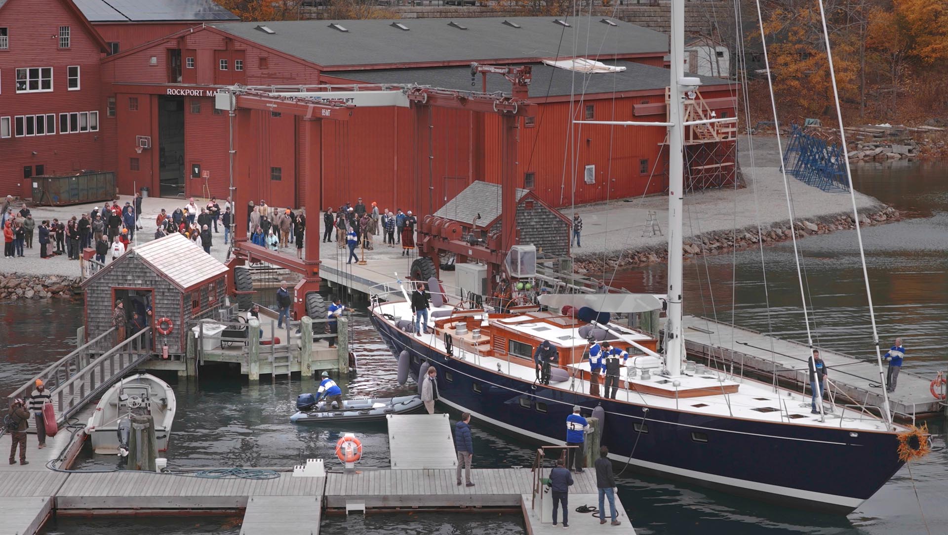 Rockport Marine Launches 95-Foot Sloop Ouzel: A New Chapter for American Superyacht Building